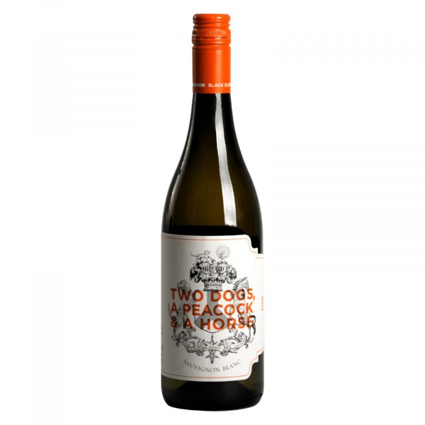 Black Elephant Vintners Two Dogs a Peacock and a Horse 2024