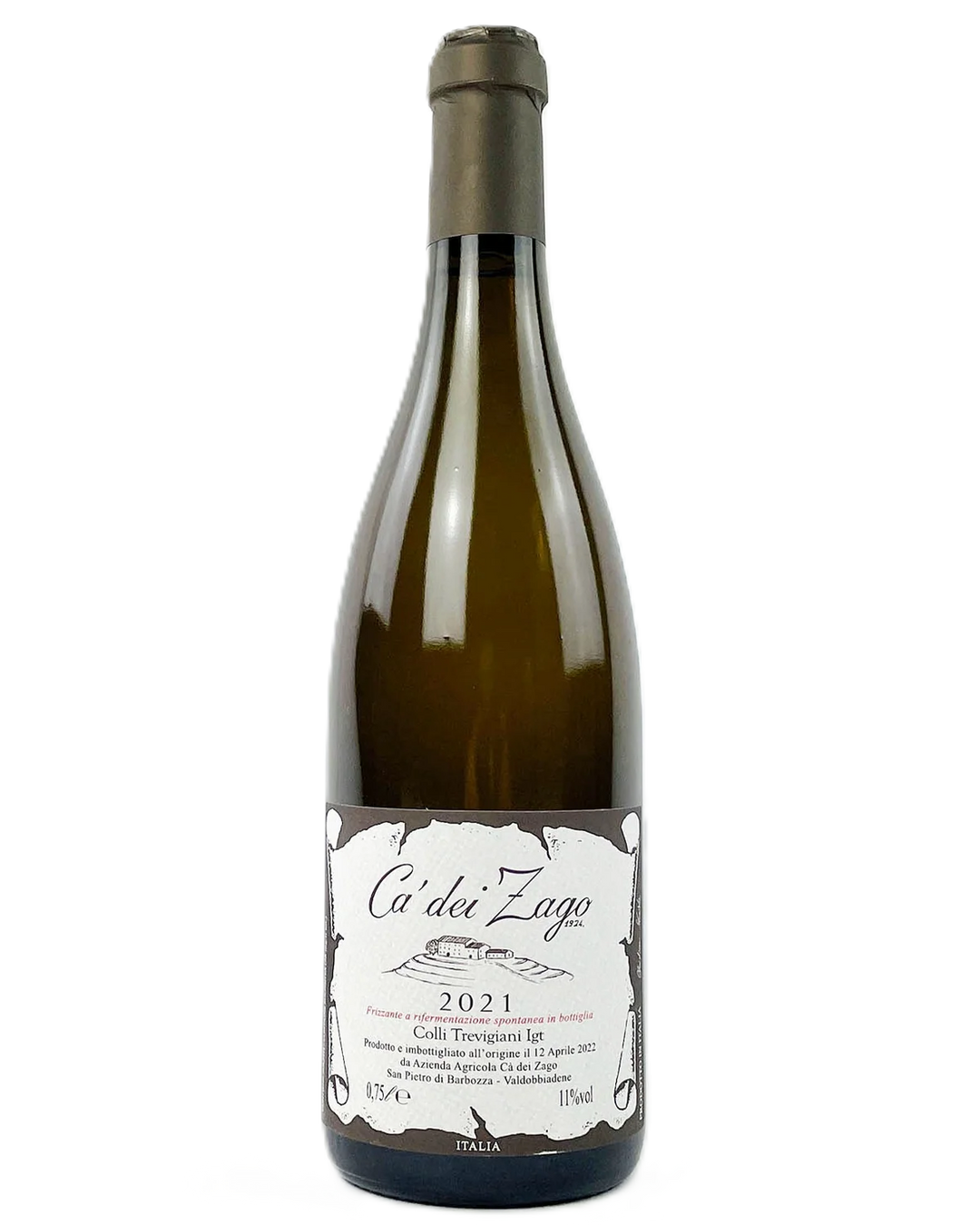 Ca dei Zago Col Fondo Prosecco Valdobbiadene Colli Trevigiani IGT 2021